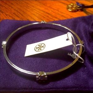NWT Tory Burch silver bracelet